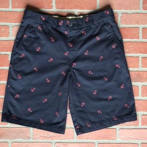 Izod Flat Front Shorts (Anchor print) NWOT!!